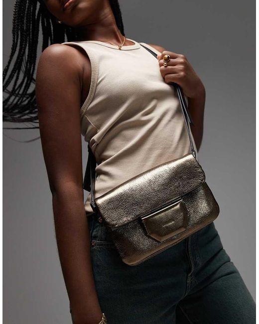 AllSaints Brown Jupiter Crossbody Bag