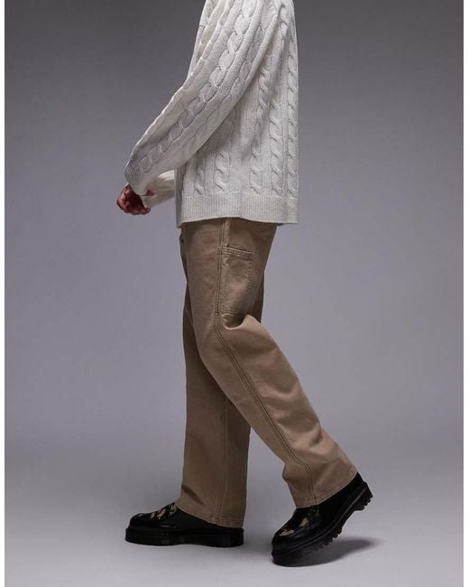 Levi's Natural Workwear Unisex Capsule 568 Loose Straight Canvas Carpenter Trousers for men