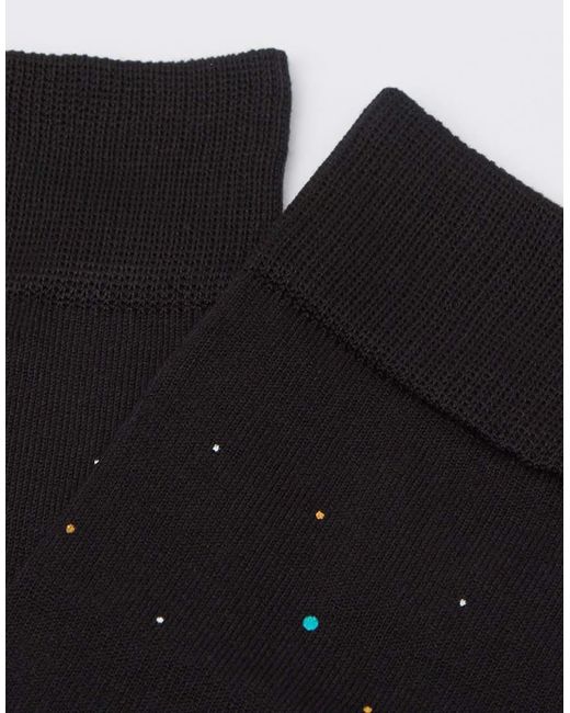 Calzedonia Black Patterned Socks for men