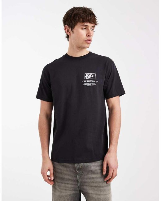 Vans Black Stacked Hi Tee for men