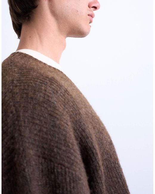 Topman – oversize-pullover in Brown für Herren