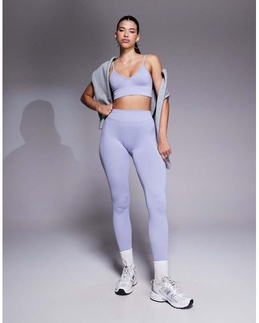 BO+TEE Blue Define Luxe High Waisted Legging Co-Ord