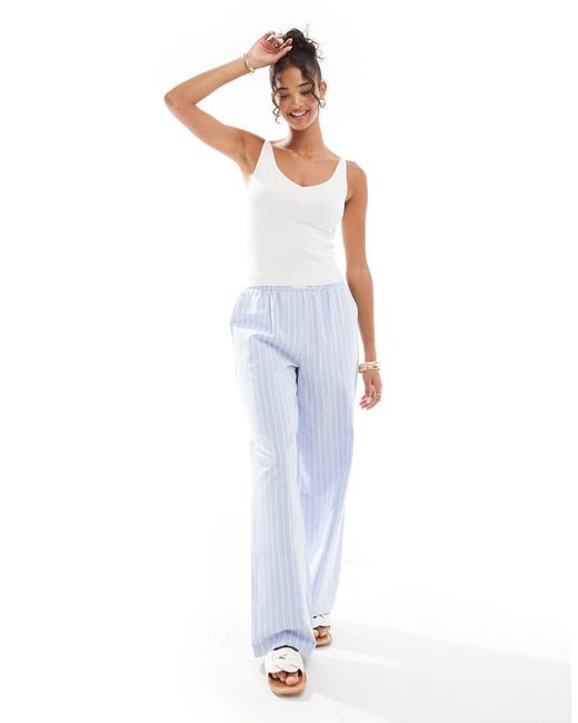 Jdy White Ribbed Tank Top