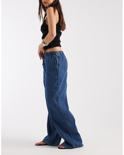 Tommy Hilfiger Blue Pull On Chambray Pants