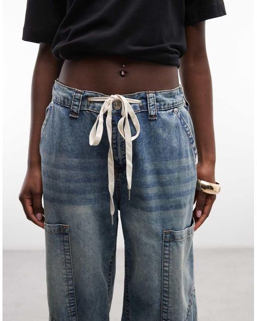 True Religion Blue baggy Denim Jeans