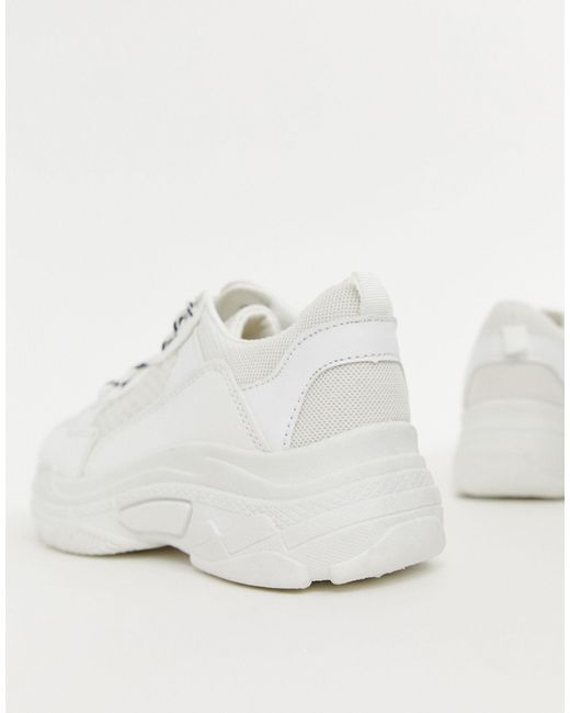 white chunky trainers cheap