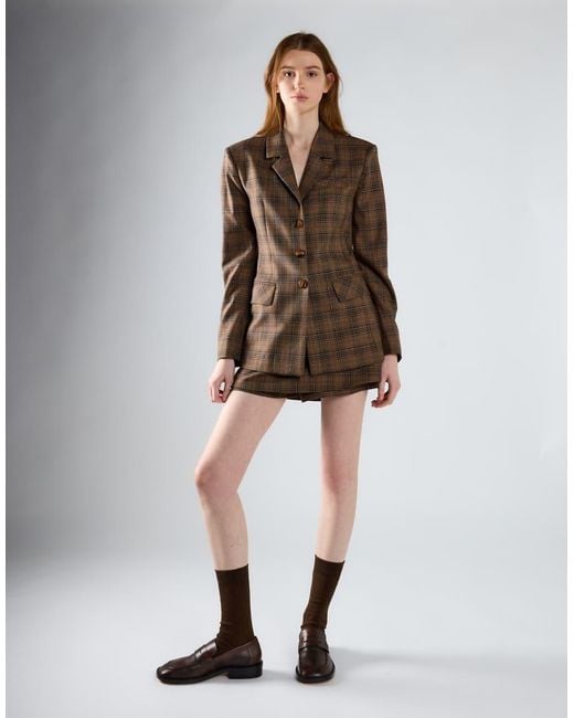 Glamorous Brown Tailored Skorts