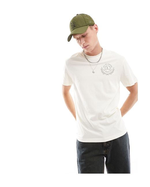 Camiseta color crudo con diseño universitario Lee Jeans de hombre de color Gray