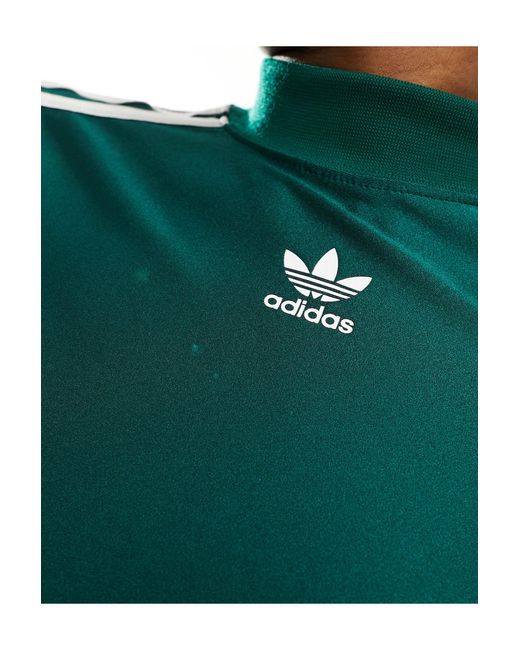 Crop top à manches longues Adidas Originals en coloris Green
