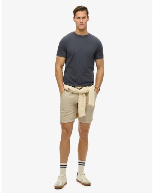 Superdry Blue Classic Essential T-Shirt for men