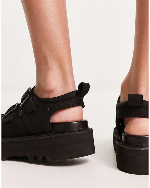 Kickers White Knox Platform Sandals
