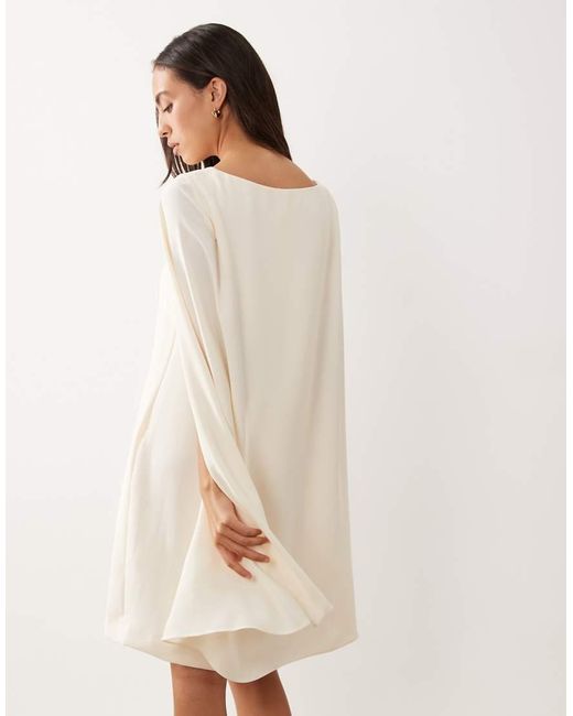 Ralph Lauren Natural Long Sleeve Mini Dress