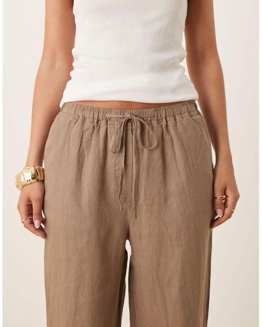 Mango Brown – hose aus leinen
