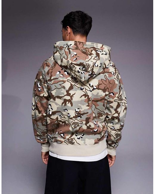 ICECREAM Gray Choc Chip Running Dog Zip Through Hoodie for men
