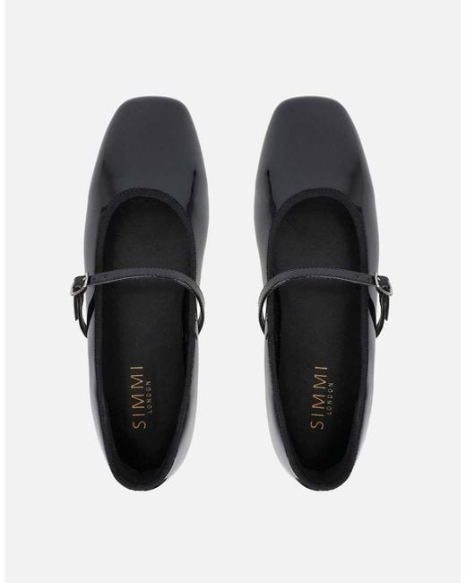 SIMMI Blue Diana Ballet Flats