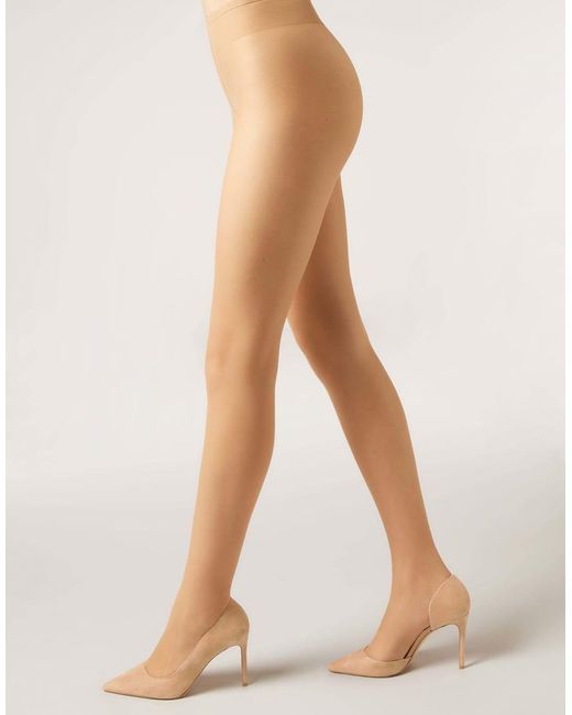 Calzedonia White 20 Denier Sheer Matt Tights