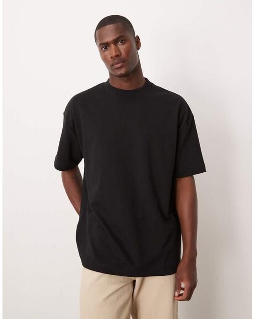 ASOS Black Heavyweight Oversized T-shirt for men