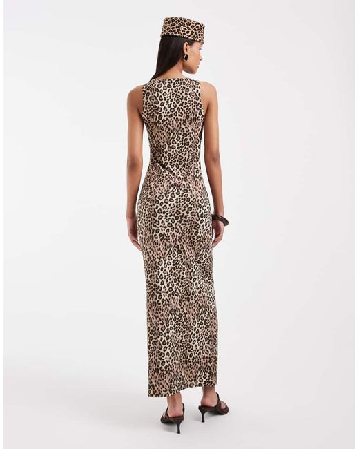 ASOS Multicolor Scoop Neck Maxi Dress