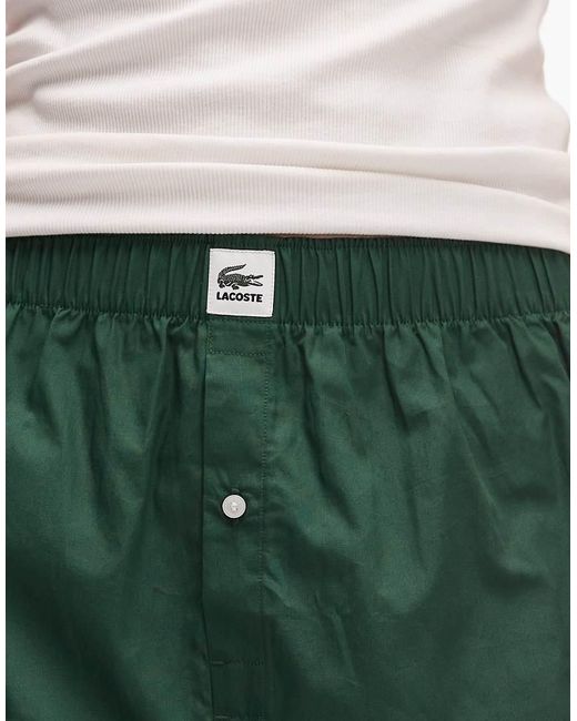 Lacoste Blue 2 Pack Woven Boxers for men