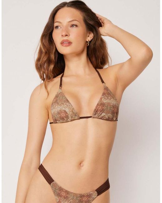Calzedonia Natural Triangle Bikini Top Boho