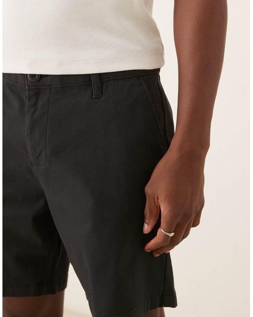 ASOS Natural Mid Length Pull On Chino Short for men