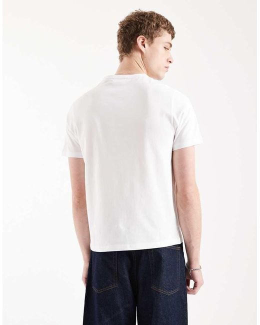 Jack & Jones White Slim Fit T-shirt for men