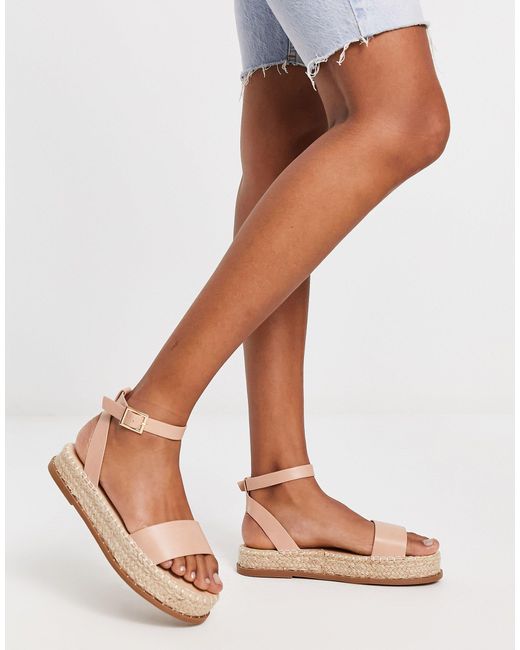 espadrille sandals beige