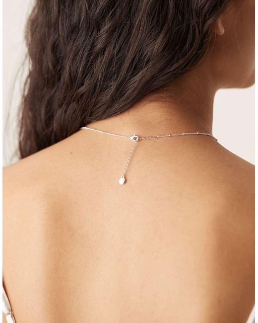 Orelia Brown Satellite Chain Necklace