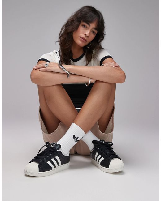 Adidas Originals Black – superstar ii – sneaker