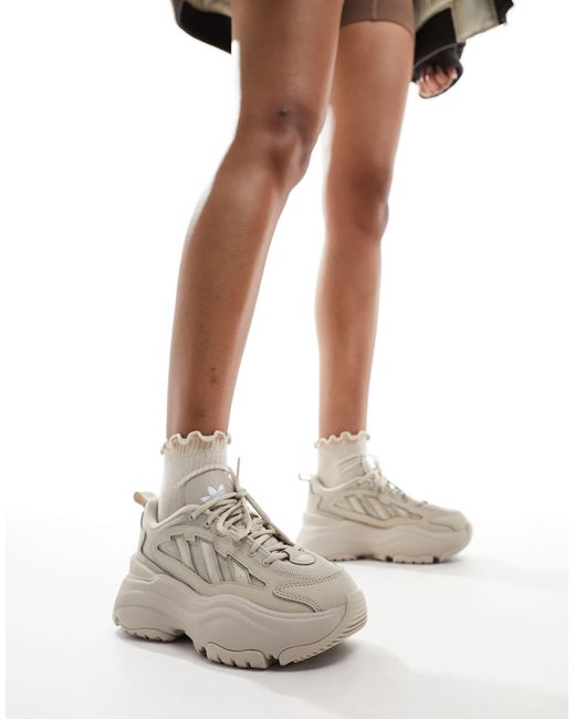 adidas Originals Ozgaia Chunky Trainers in White Lyst Australia