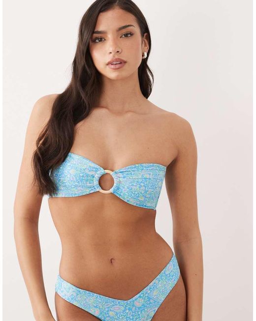 Kulani Kinis Blue Stargaze Bandeau Bikini Top