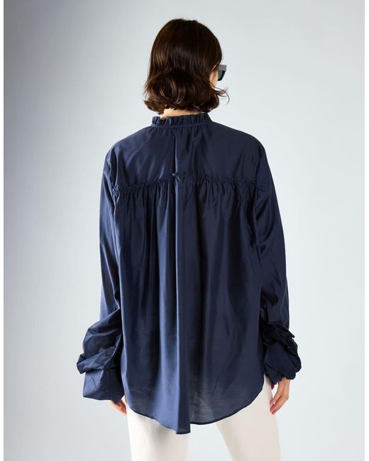 Glamorous Blue Boho Blouse