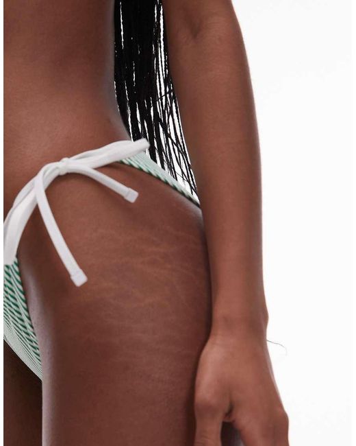 Tommy Hilfiger Green String Bikini Bottoms