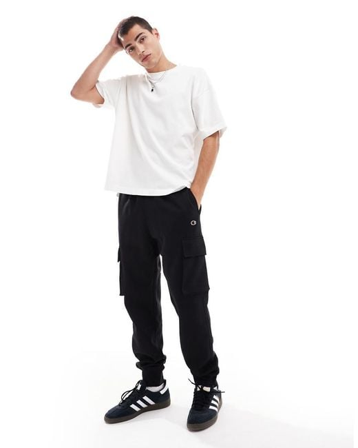 Champion White Legacy Rib Cuff Cargo joggers for men