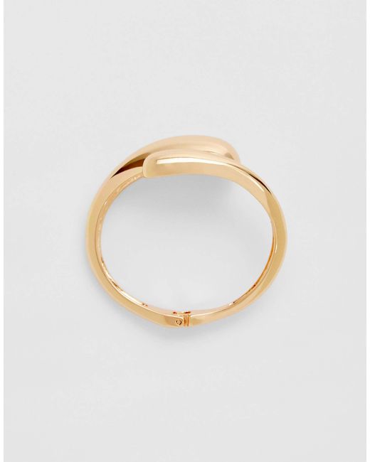 Bracelet jonc - doré Stradivarius en coloris Metallic