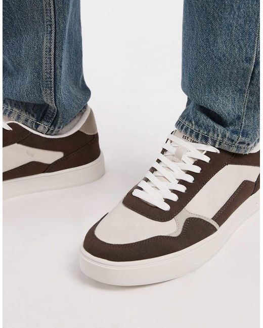 Jack & Jones Brown Contrast Trainer for men