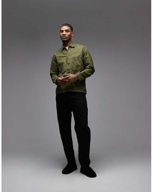 Tommy Hilfiger Green Chore Jacket for men