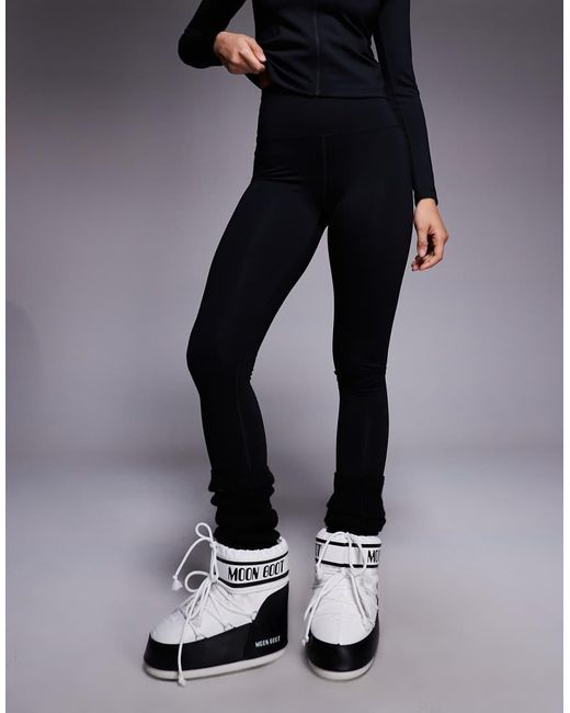 ASOS 4505 Ski & Snow Blue Asos 4505 Ski Thermal Fleece Back Base Layer legging With Sweat Wicking