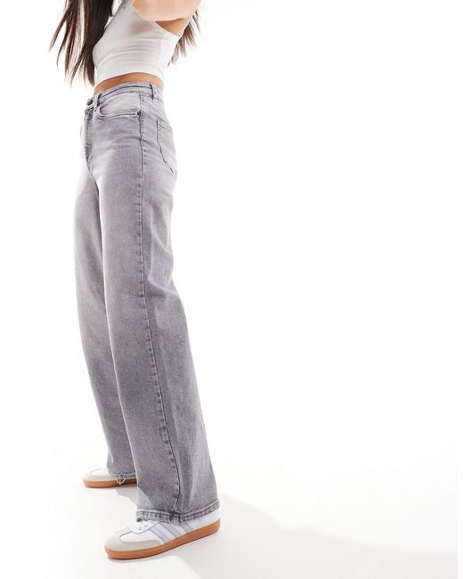 ONLY Blue Juicy High Waisted Wide Leg Jeans