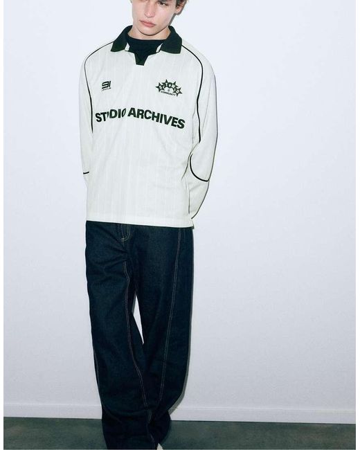 Pull&Bear Stwd Studio Archives in het Natural voor heren