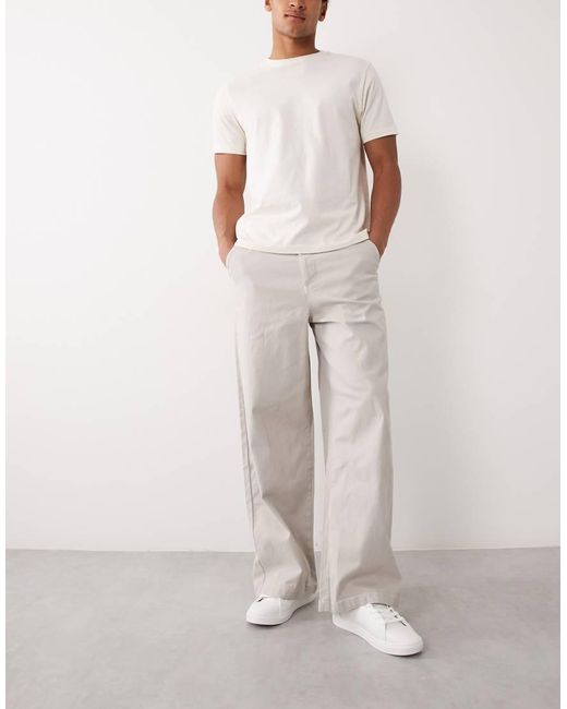 ASOS Black 2 Pack Loose Chinos for men
