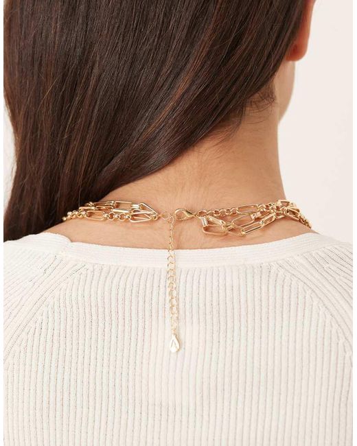 Accessorize Natural Layered Charm Necklace