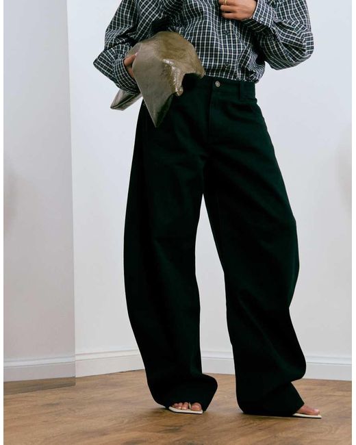 Lioness Blue Horseshoe Barrel Leg Jeans