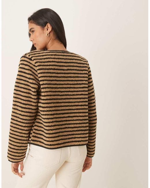 Threadbare Natural Teddy Jacket