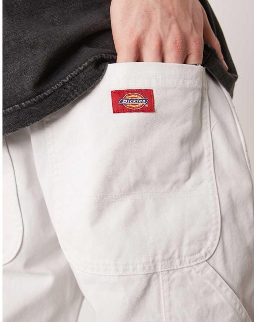 Pantalones Blancos Utilitarios De Estilo Carpintero De Dickies de hombre de color Natural
