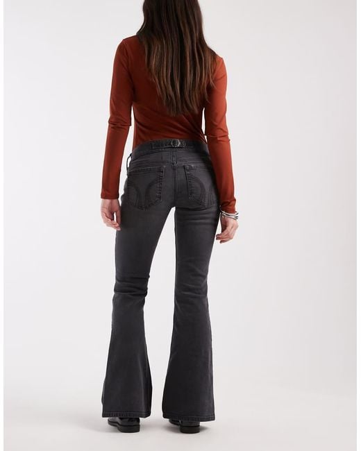 Hollister Blue Low Rise Bootcut Jeans