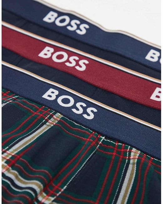 Boss Blue 3 Pack Power Trunks for men