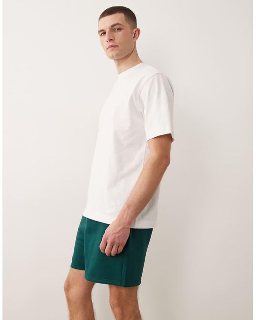 ASOS White Essentials Oversized Fit Jersey Shorts for men