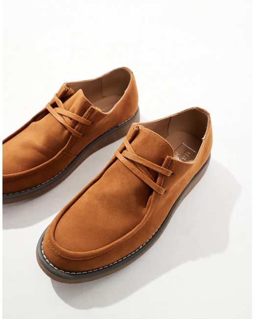Truffle Collection Black Apron Toe Lace Up Shoes for men