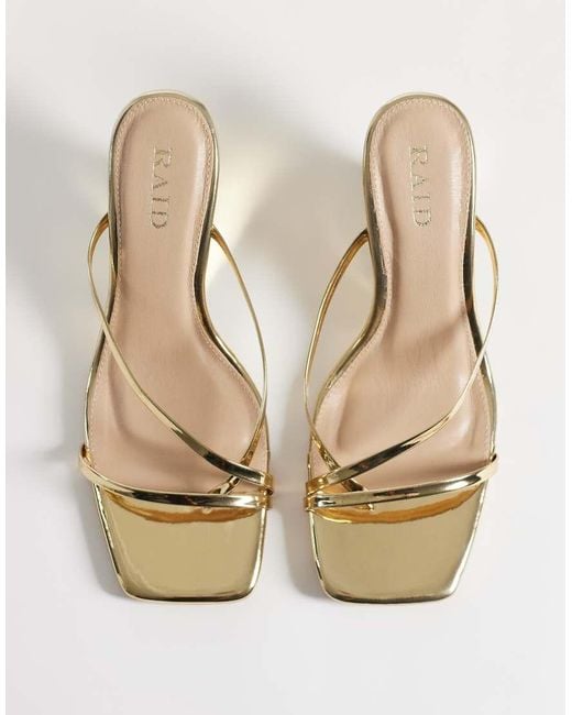 Raid Brown Darby Wedge Sandals